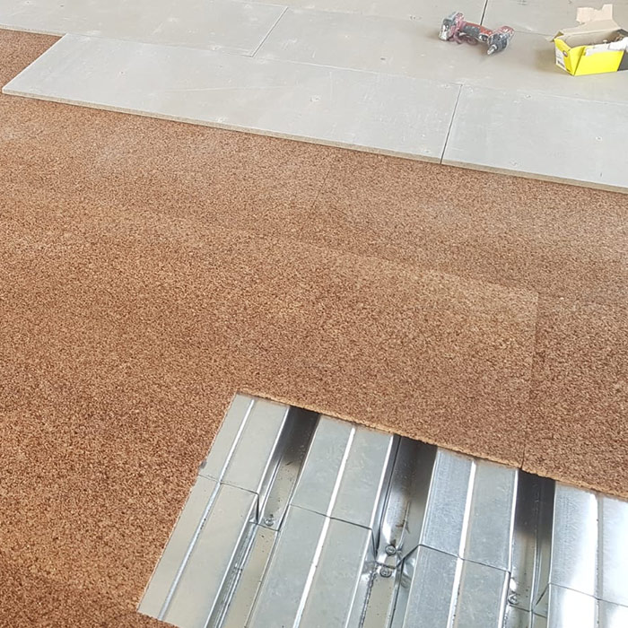 Massetto a secco traspirante Betoncork