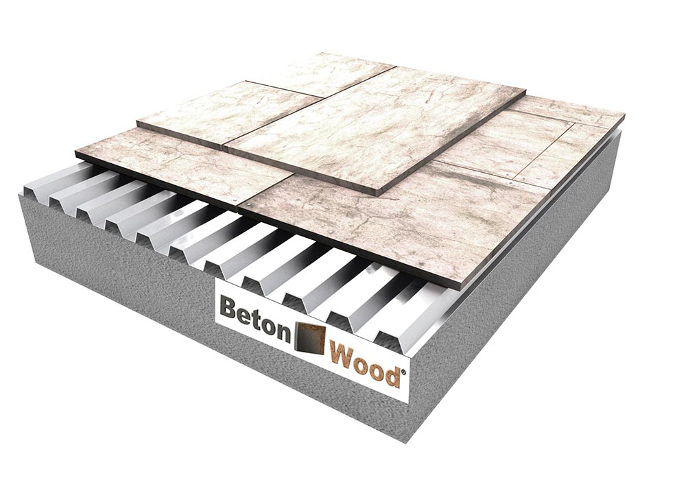 Sottotetto doppio BetonWood su lamiera