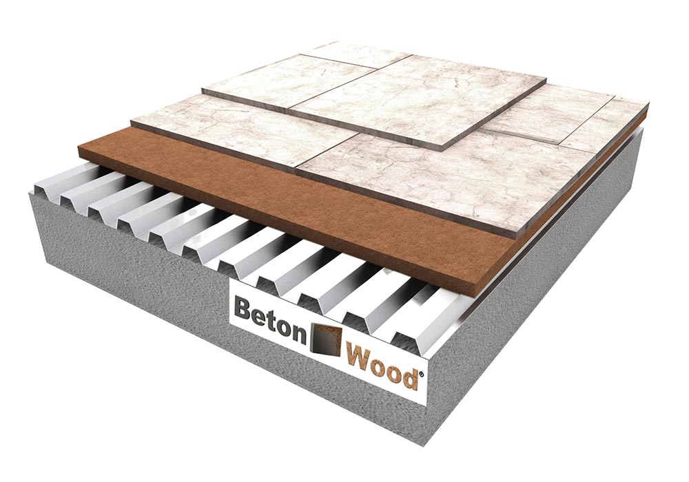 Sottotetto BetonWood e Base su lamiera