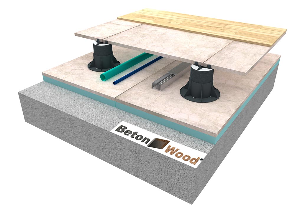 Sottotetto elevato con Betonstyr